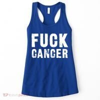 Fuck Cancer Black Font Gift Women's Tank Top thumb 0