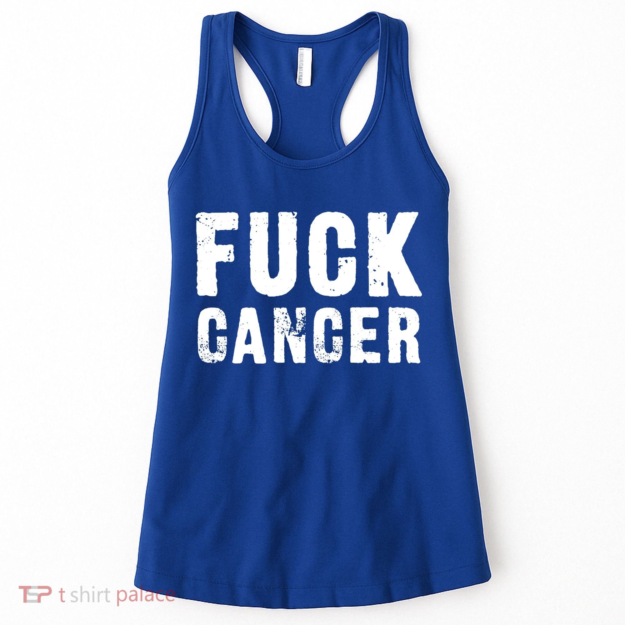 Fuck Cancer Black Font Gift Women's Tank Top