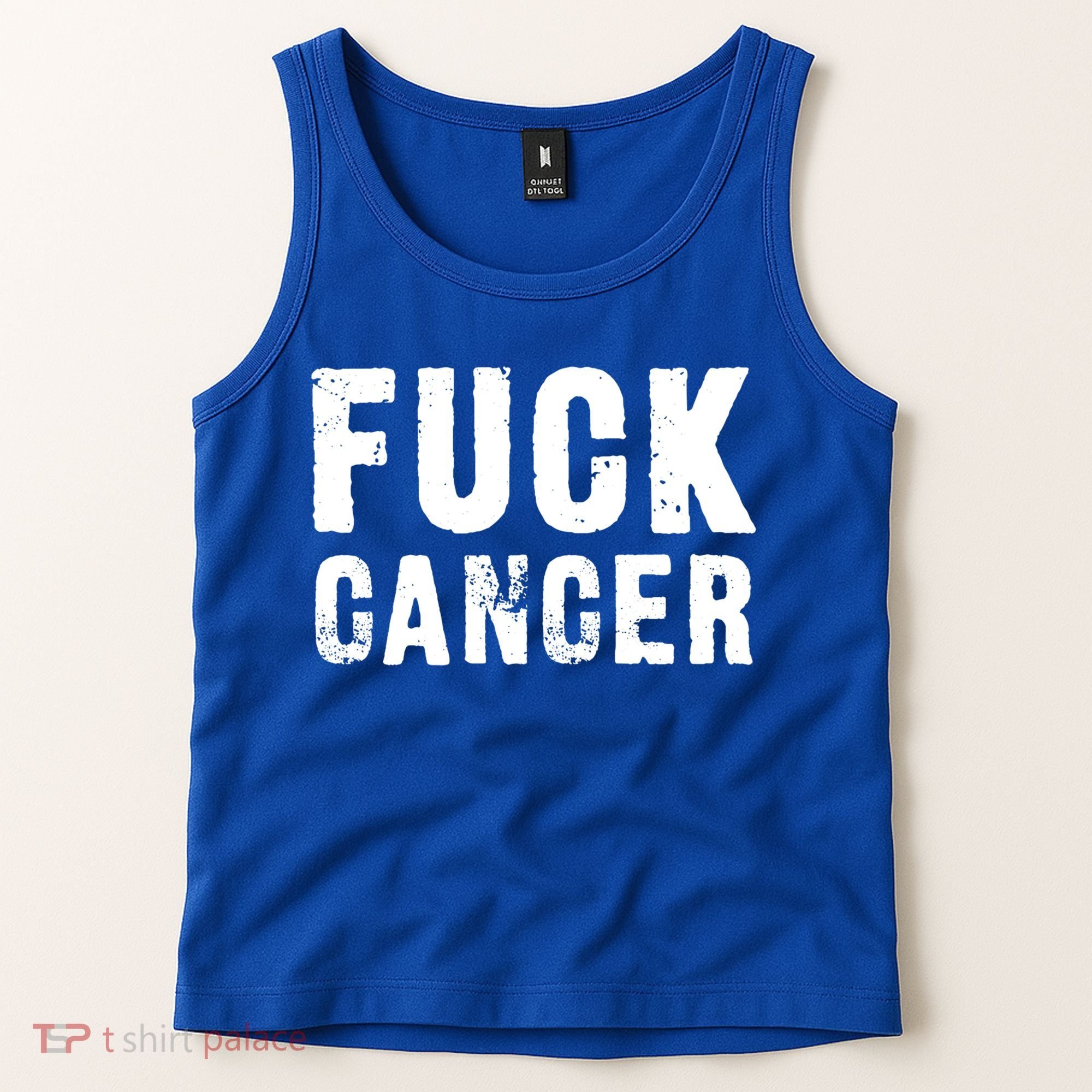 Fuck Cancer Black Font Gift Tank Top