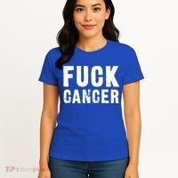 Fuck Cancer Black Font Gift Women's T-Shirt thumb 4
