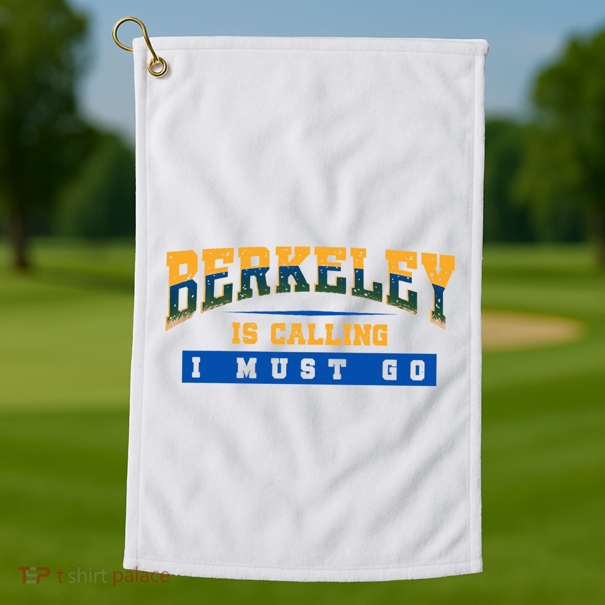 Funny California Berkeley Road Trip Travel Vacation Traveler Golf Towel
