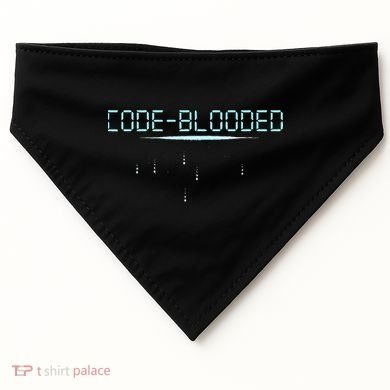 Funny Code Blooded Computer Software Programmer Binary Tree USA-Made Doggie Bandana