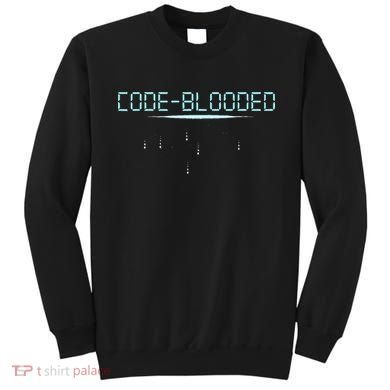 Funny Code Blooded Computer Software Programmer Binary Tree Sweatshirt