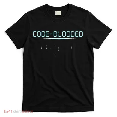 Funny Code Blooded Computer Software Programmer Binary Tree T-Shirt