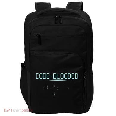 Funny Code Blooded Computer Software Programmer Binary Tree Impact Tech Backpack