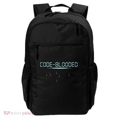 Funny Code Blooded Computer Software Programmer Binary Tree Backpack