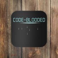 Funny Code Blooded Computer Software Programmer Binary Tree Coaster thumb 0