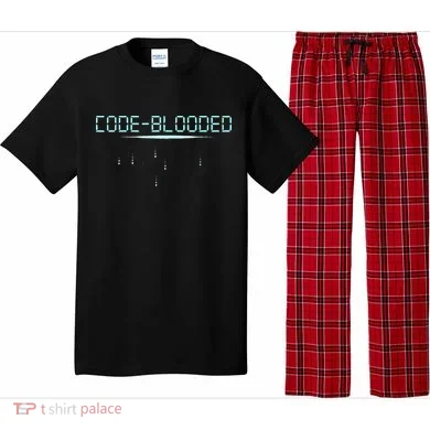 Funny Code Blooded Computer Software Programmer Binary Tree Pajama Set