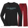 Funny Code Blooded Computer Software Programmer Binary Tree Women's Long Sleeve Flannel Pajama Set