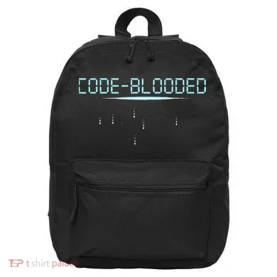 Funny Code Blooded Computer Software Programmer Binary Tree 16 in Basic Backpack