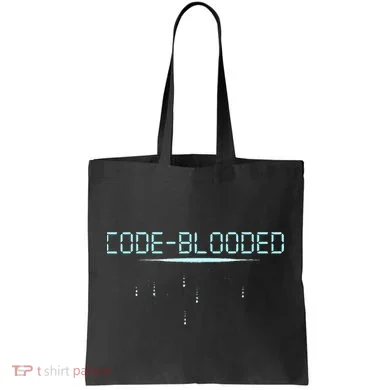 Funny Code Blooded Computer Software Programmer Binary Tree Tote Bag