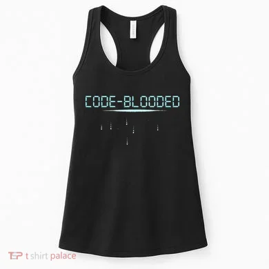 Funny Code Blooded Computer Software Programmer Binary Tree Women's Tank Top