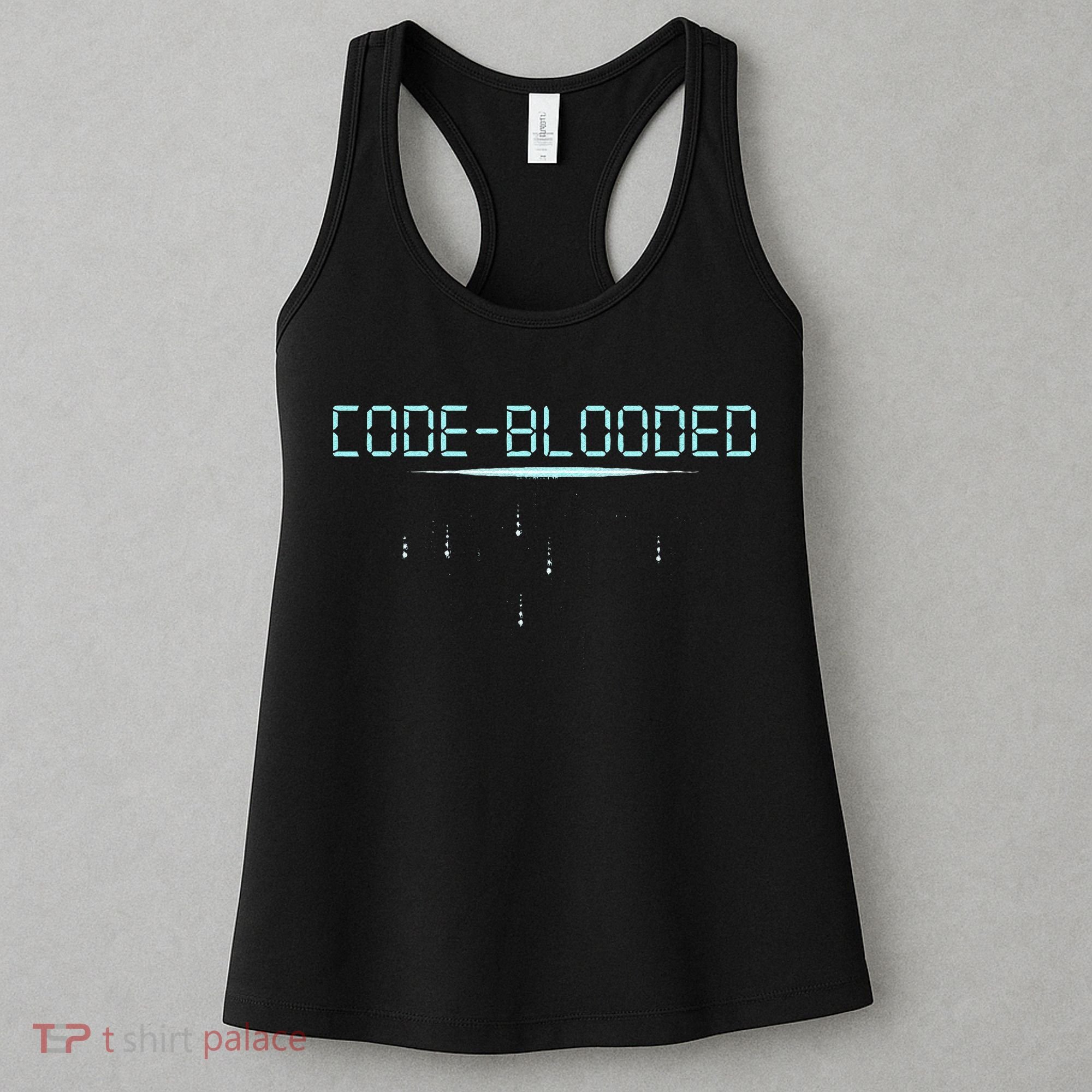 Funny Code Blooded Computer Software Programmer Binary Tree Women's Tank Top