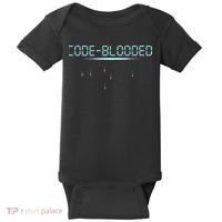 Funny Code Blooded Computer Software Programmer Binary Tree Baby Bodysuit thumb 0