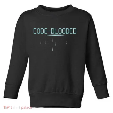 Funny Code Blooded Computer Software Programmer Binary Tree Toddler Sweatshirt