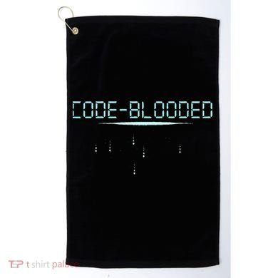 Funny Code Blooded Computer Software Programmer Binary Tree Golf Towel