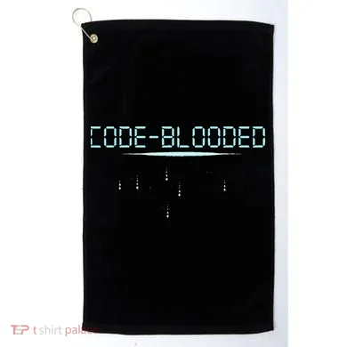 Funny Code Blooded Computer Software Programmer Binary Tree Golf Towel