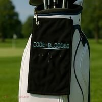 Funny Code Blooded Computer Software Programmer Binary Tree Golf Towel thumb 2