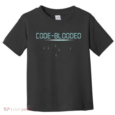 Funny Code Blooded Computer Software Programmer Binary Tree Toddler T-Shirt