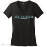 Funny Code Blooded Computer Software Programmer Binary Tree Women's V-Neck T-Shirt