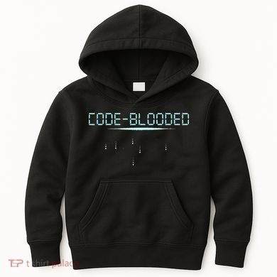 Funny Code Blooded Computer Software Programmer Binary Tree Kids Hoodie