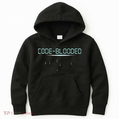 Funny Code Blooded Computer Software Programmer Binary Tree Kids Hoodie