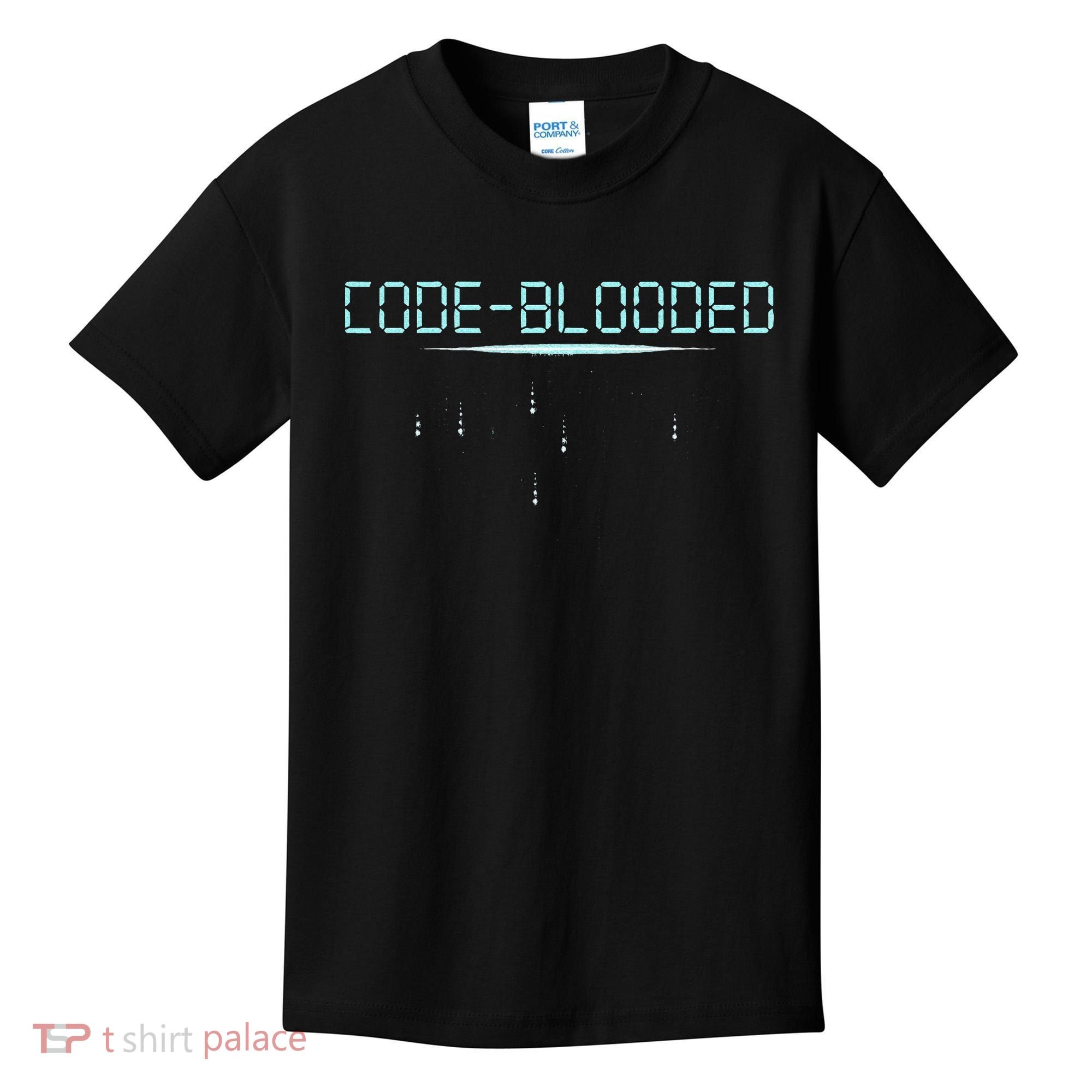 Funny Code Blooded Computer Software Programmer Binary Tree Kids T-Shirt