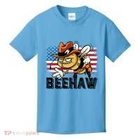Funny Cow Bee Bumblebee Beehaw American Flag 4 Gift Kids T-Shirt thumb 0