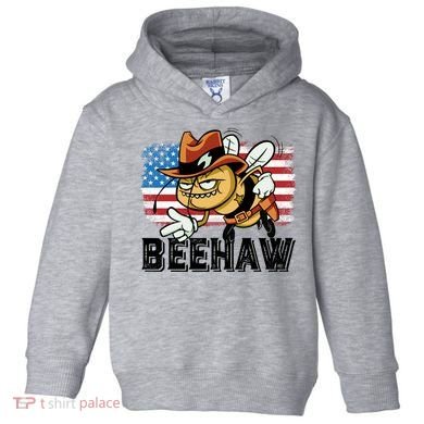 Funny Cow Bee Bumblebee Beehaw American Flag 4 Gift Toddler Hoodie