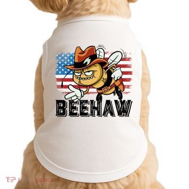 Funny Cow Bee Bumblebee Beehaw American Flag 4 Gift Doggie Tank