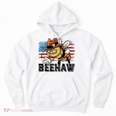 Funny Cow Bee Bumblebee Beehaw American Flag 4 Gift Hoodie
