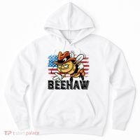 Funny Cow Bee Bumblebee Beehaw American Flag 4 Gift Hoodie thumb 0