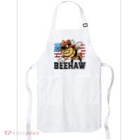 Funny Cow Bee Bumblebee Beehaw American Flag 4 Gift Apron thumb 0
