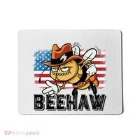 Funny Cow Bee Bumblebee Beehaw American Flag 4 Gift Mousepad thumb 0