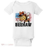 Funny Cow Bee Bumblebee Beehaw American Flag 4 Gift Baby Bodysuit thumb 0
