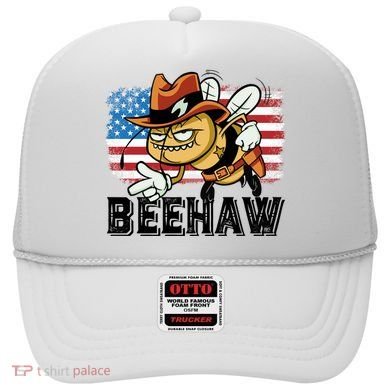 Funny Cow Bee Bumblebee Beehaw American Flag 4 Gift Hat