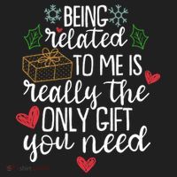 Funny Christmas Being Related To Me Is Really The Only Gift You Need Tumbler thumb 3
