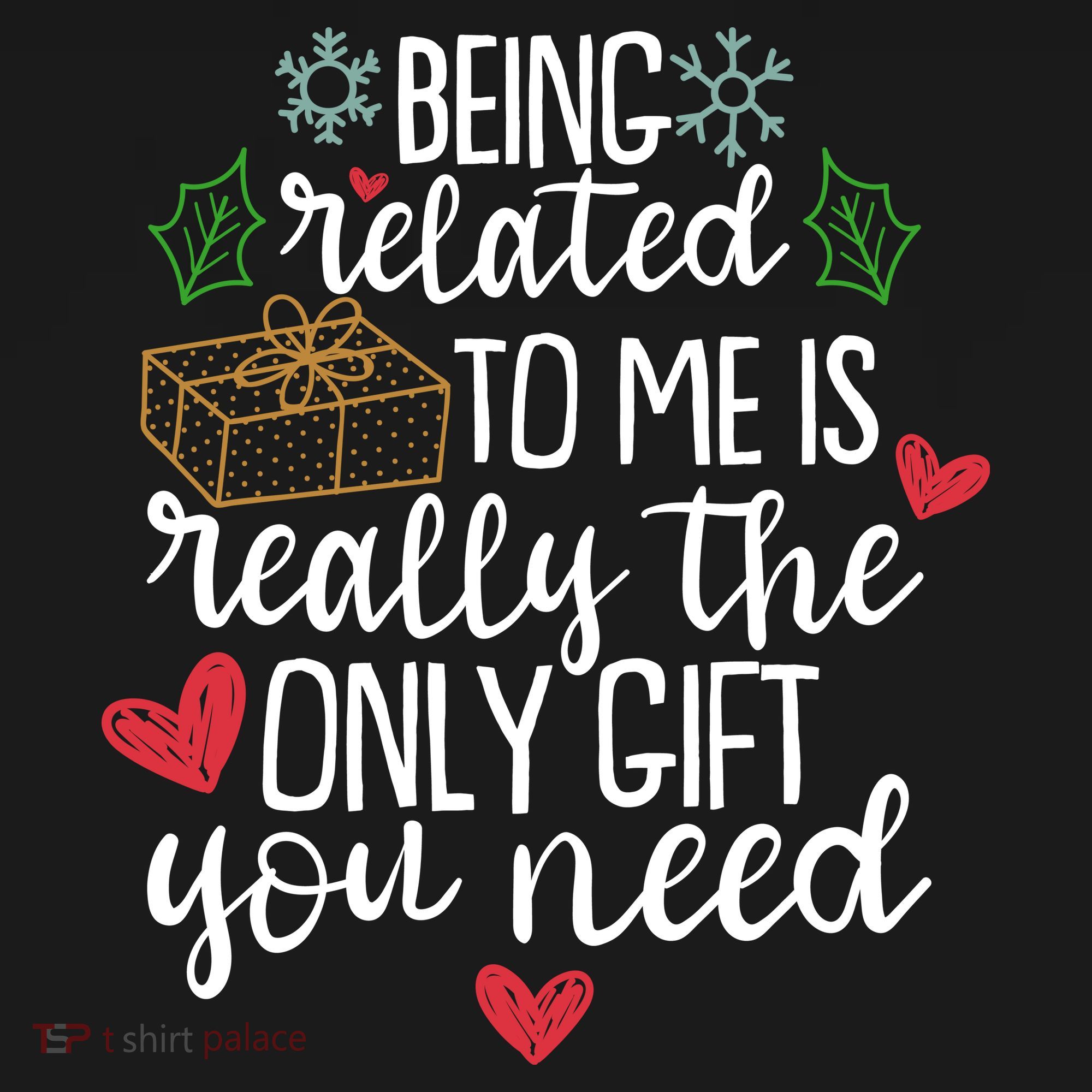 Funny Christmas Being Related To Me Is Really The Only Gift You Need Ornament