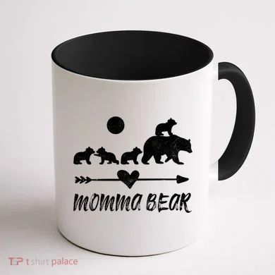 Four Cute Bear Cubs Gift Coffee Mug back