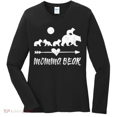 Four Cute Bear Cubs Gift Women's Long Sleeve Shirt