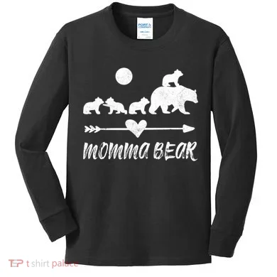 Four Cute Bear Cubs Gift Kids Long Sleeve Shirt