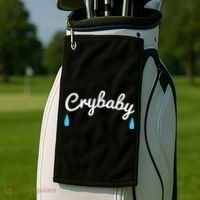 Funny Cry Baby Golf Towel thumb 2