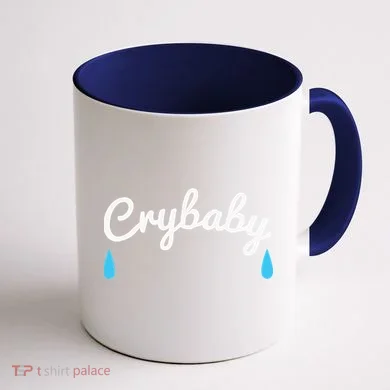 Funny Cry Baby Coffee Mug back