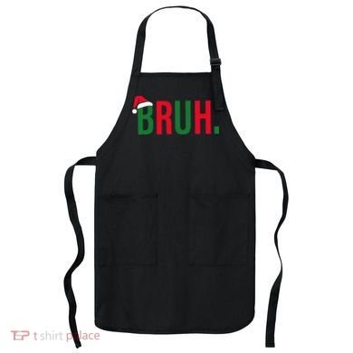 Funny Christmas Bruh Xmas Bruh Apron