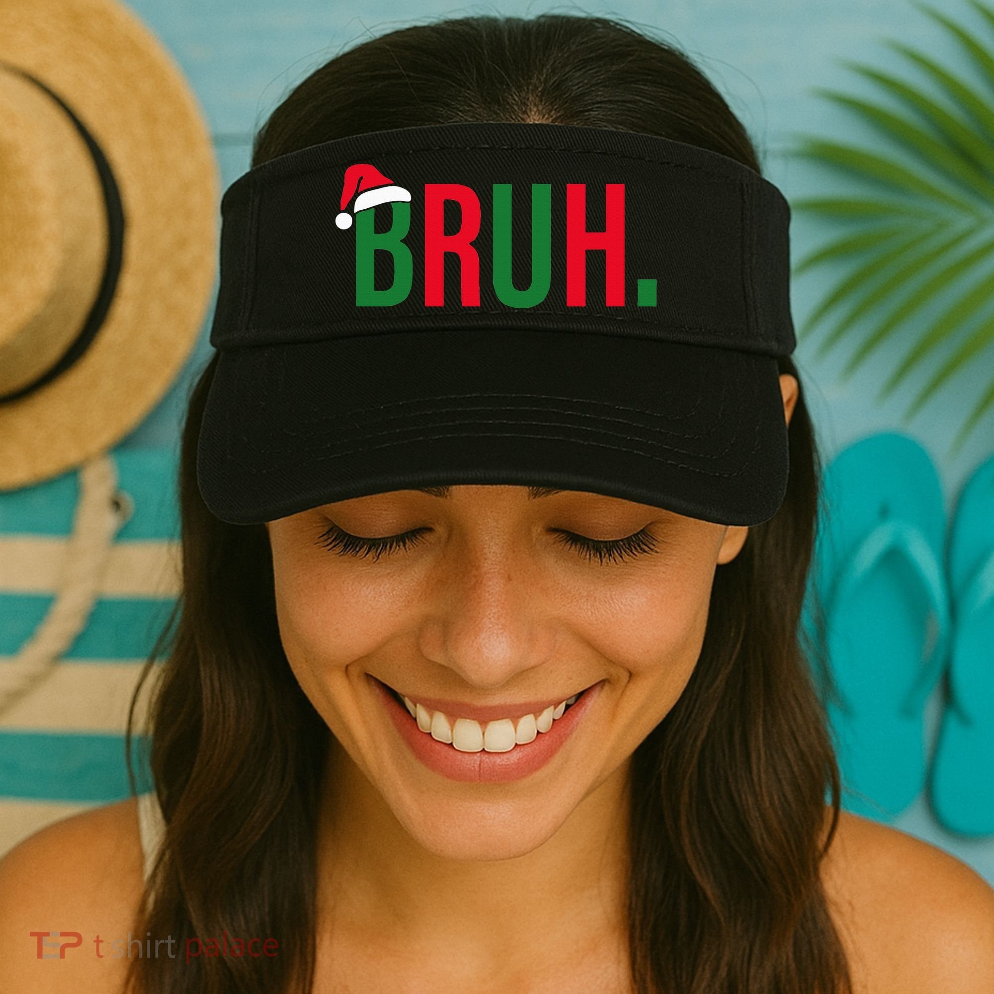 Funny Christmas Bruh Xmas Bruh Visor