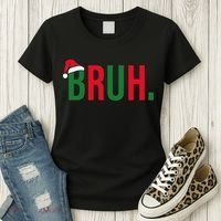 Funny Christmas Bruh Xmas Bruh Women's T-Shirt thumb 3
