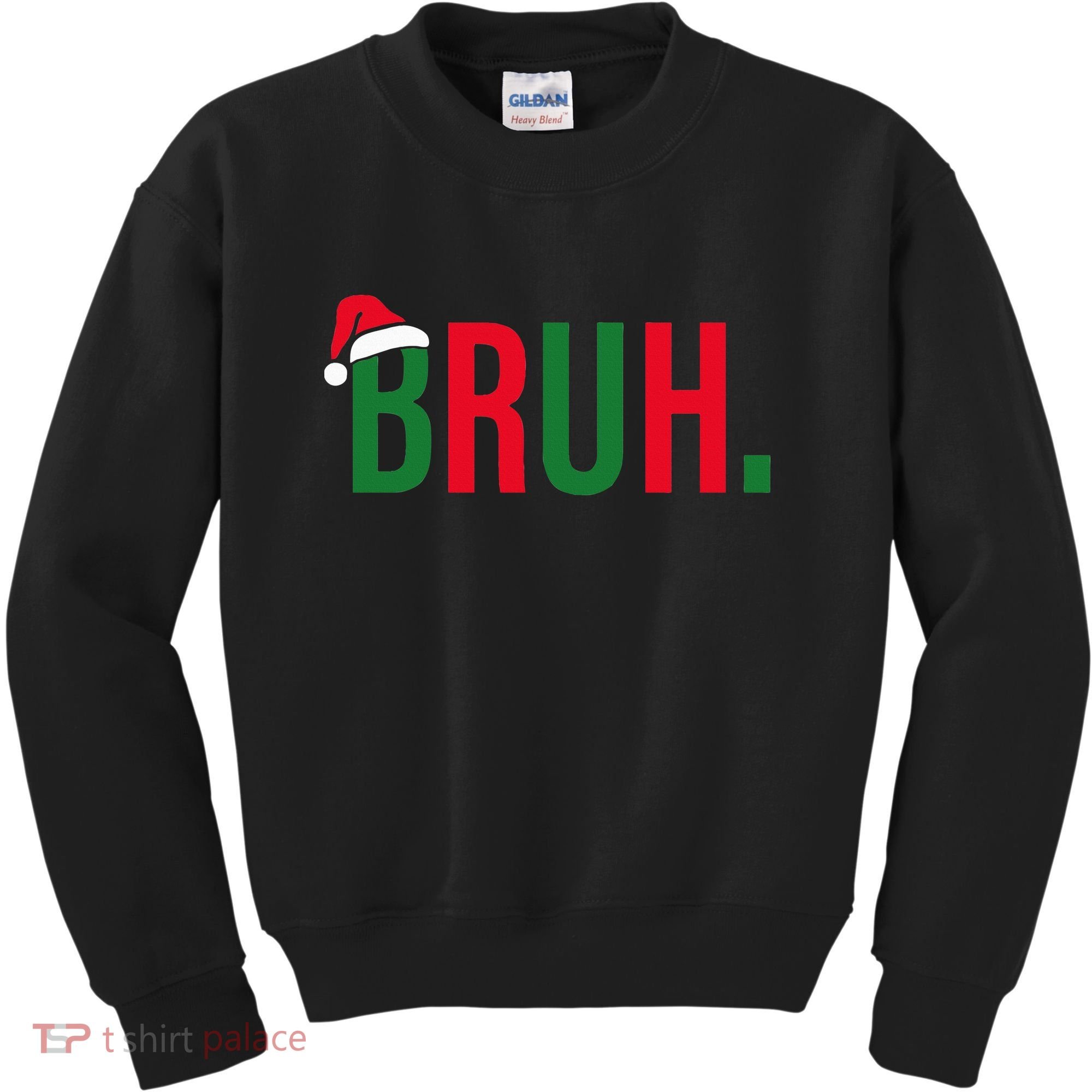 Funny Christmas Bruh Xmas Bruh Kids Sweatshirt