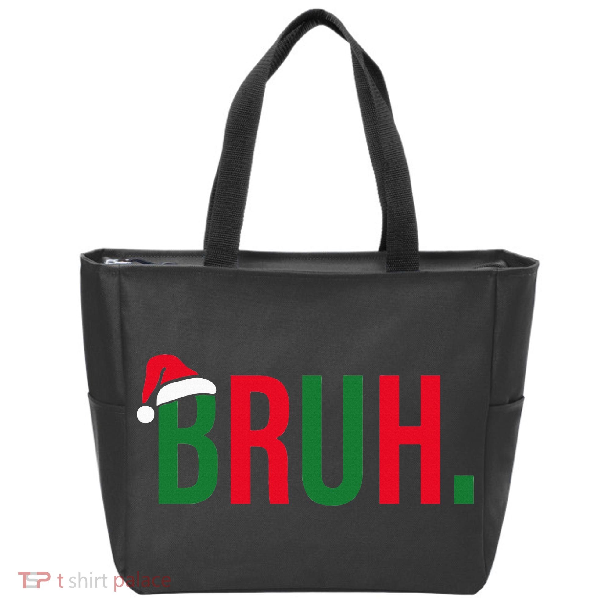 Funny Christmas Bruh Xmas Bruh Tote Bag