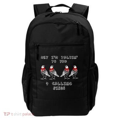 Four Calling Birds Funny Twelve Days Of Christmas Gift Backpack
