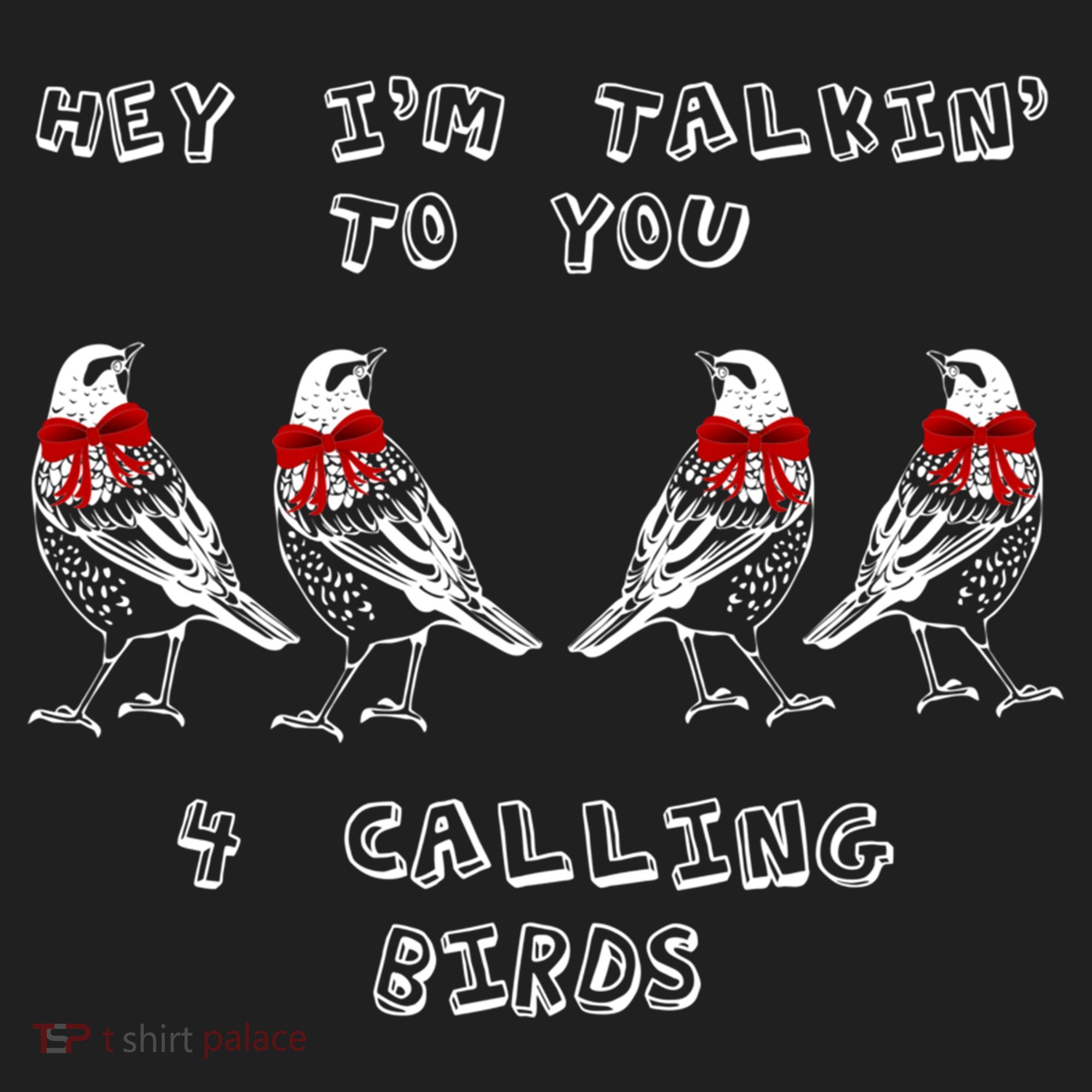 Four Calling Birds Funny Twelve Days Of Christmas Gift Beanie